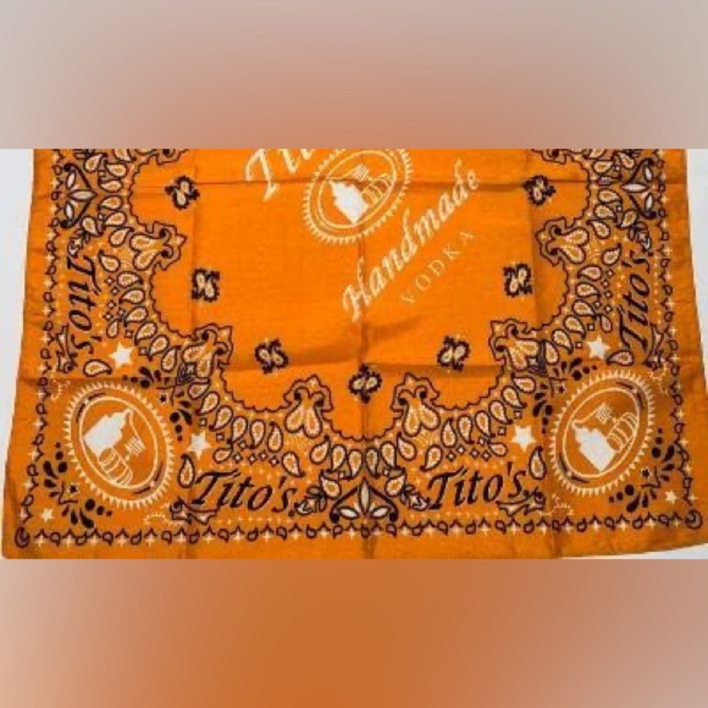 Tito’s orange bandanna